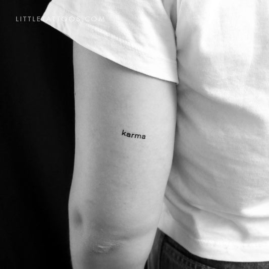 Karma Temporary Tattoo - Set of 3