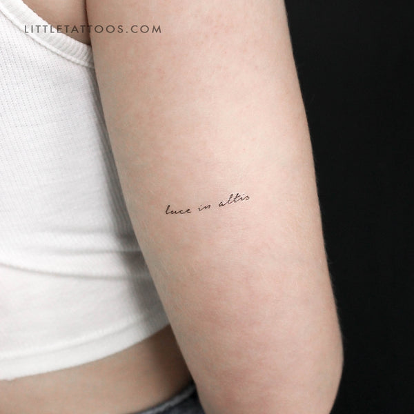 Luce In Altis Temporary Tattoo - Set of 3