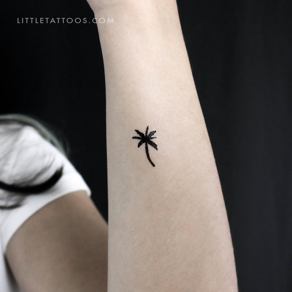 Coconut Tree Temporary Tattoo - Set of 3
