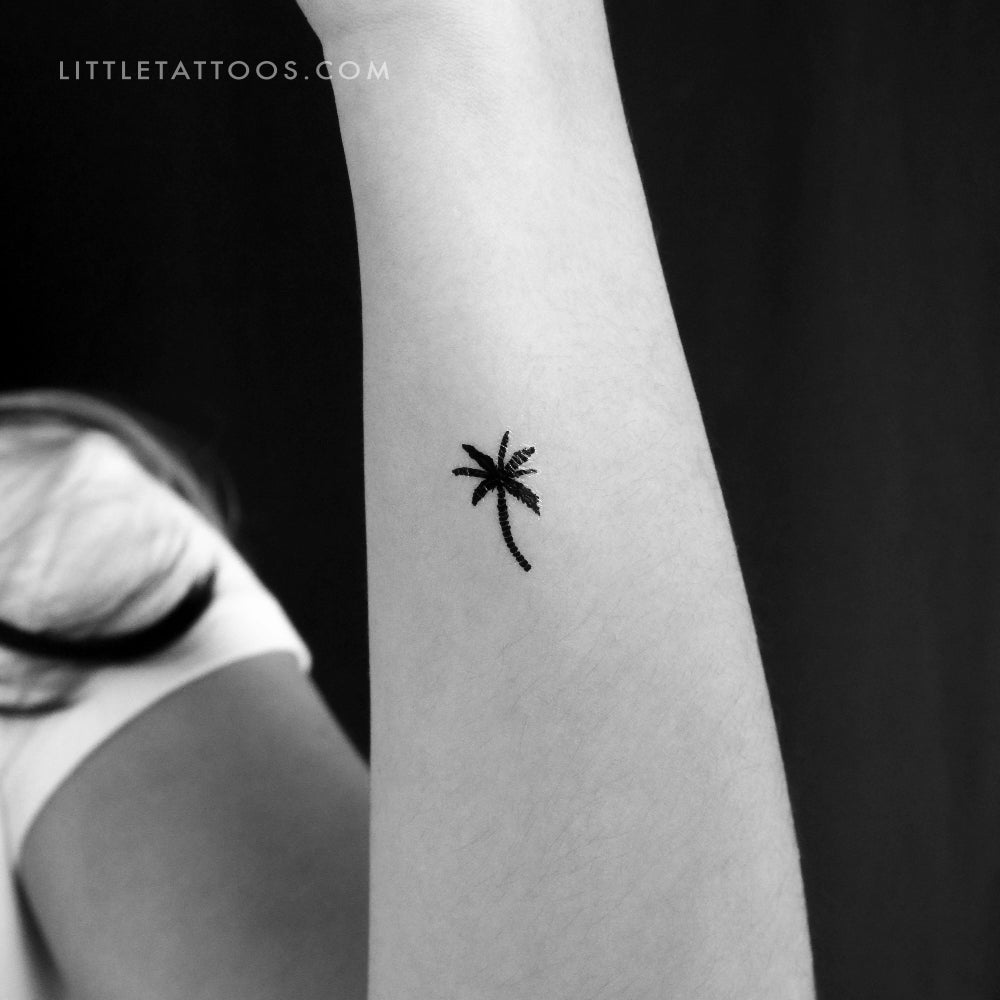coconut palm tattoo Coconut Tree Temporary Tattoo