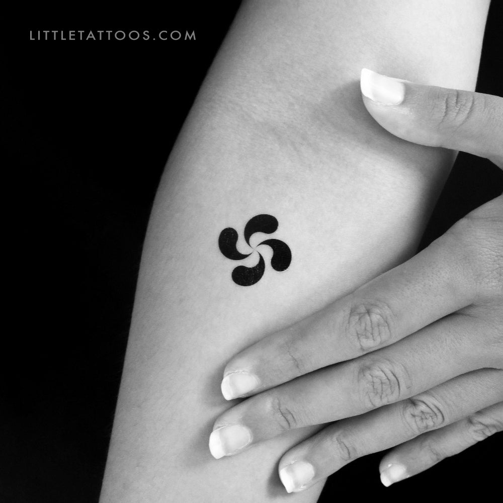 Tatuaje temporal de lauburu - Juego de 3