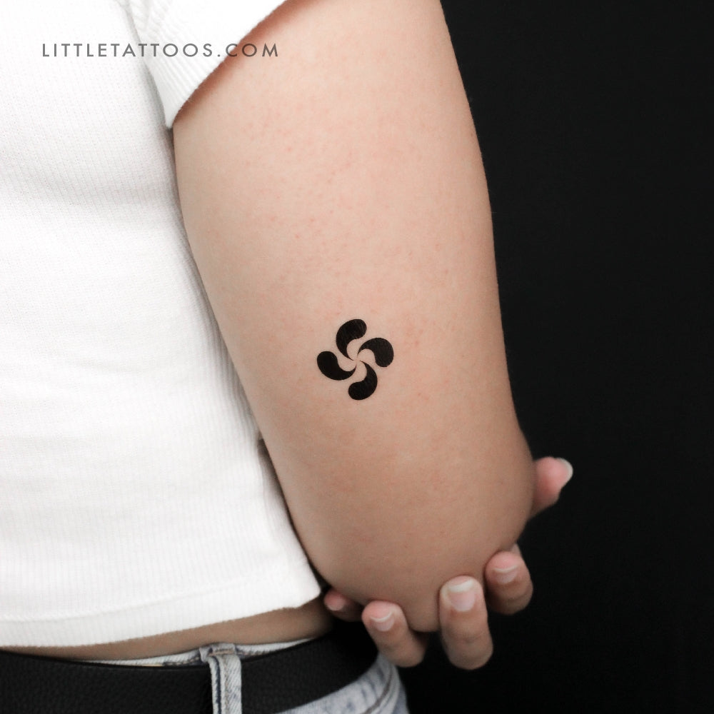 Tatuaje temporal de lauburu - Juego de 3