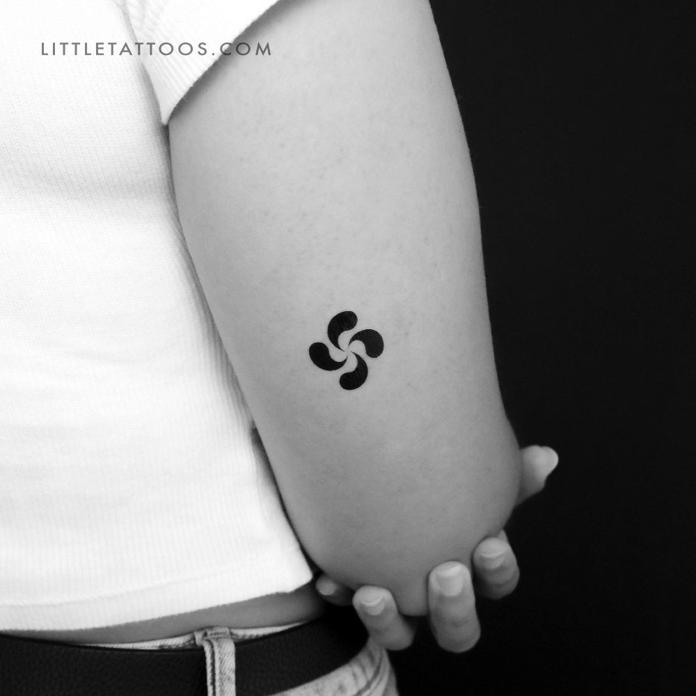 Tatuaje temporal de lauburu - Juego de 3