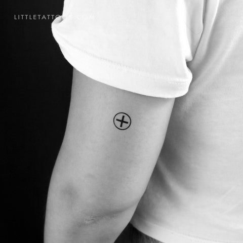 Ailm Symbol Temporary Tattoo - Set of 3