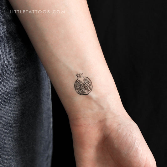 Tatuaje temporal de granada pequeña - Juego de 3