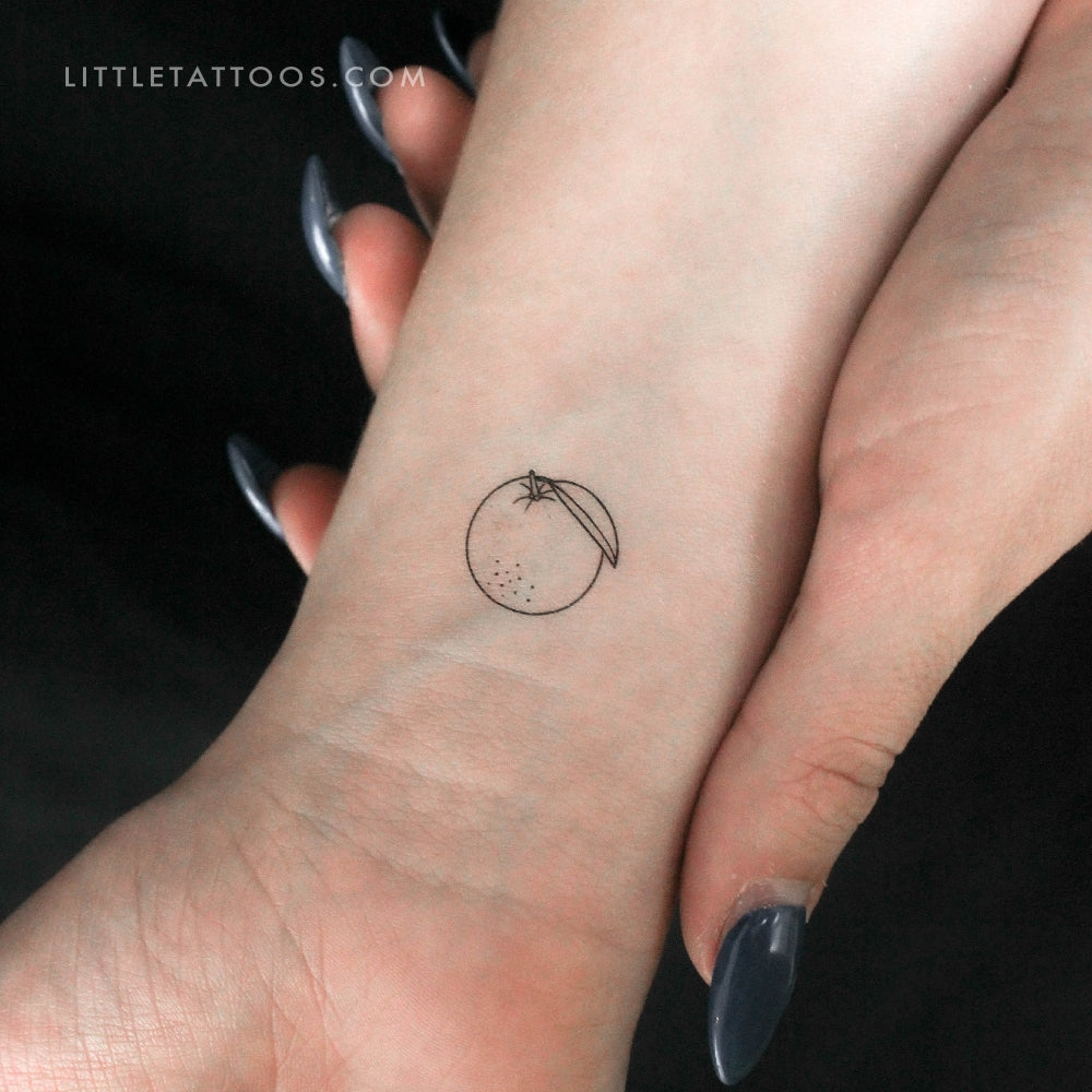 Tatuaje temporal naranja - Juego de 3