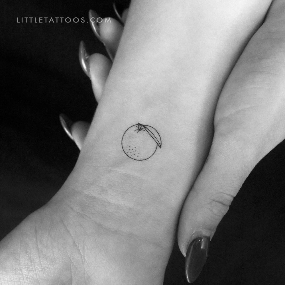 Tatuaje temporal naranja - Juego de 3
