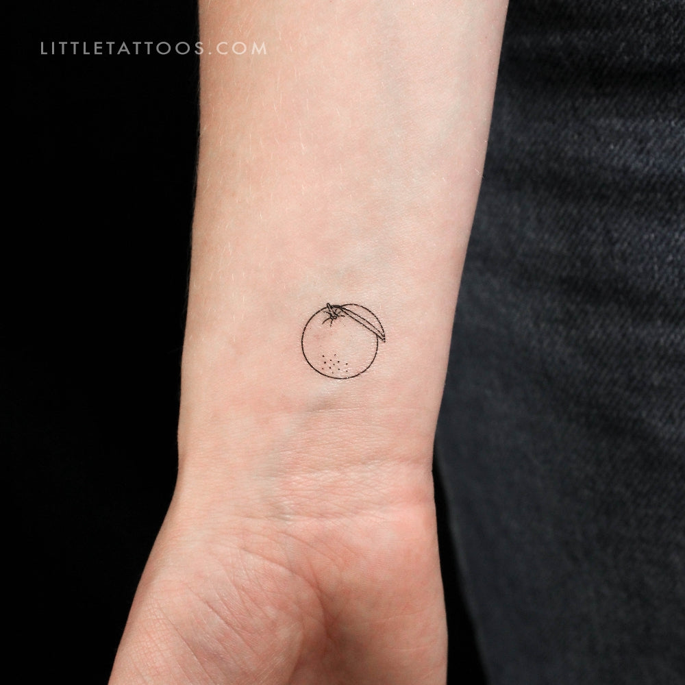 Tatuaje temporal naranja - Juego de 3