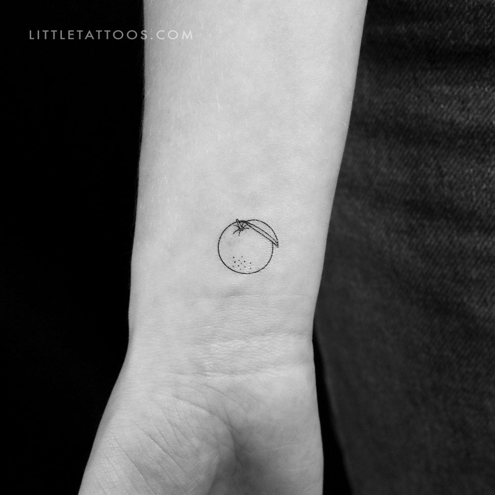 Tatuaje temporal naranja - Juego de 3
