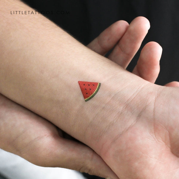 Watermelon Slice Temporary Tattoo - Set of 3