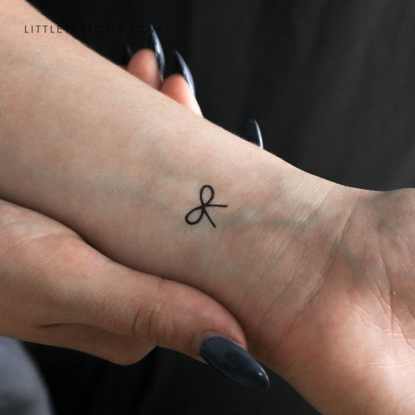 Minimalist Bow Temporary Tattoo - Set of 3