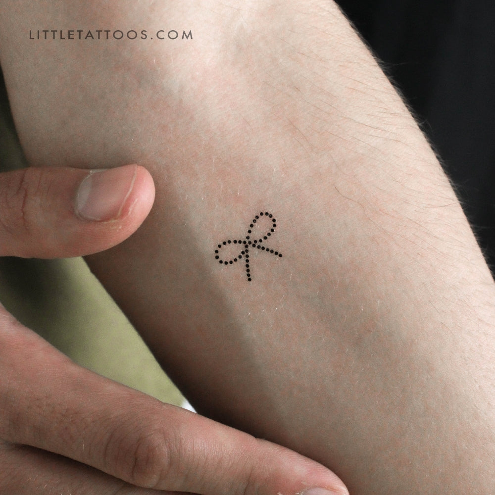 Tatuaje temporal de lazo de puntos - Juego de 3
