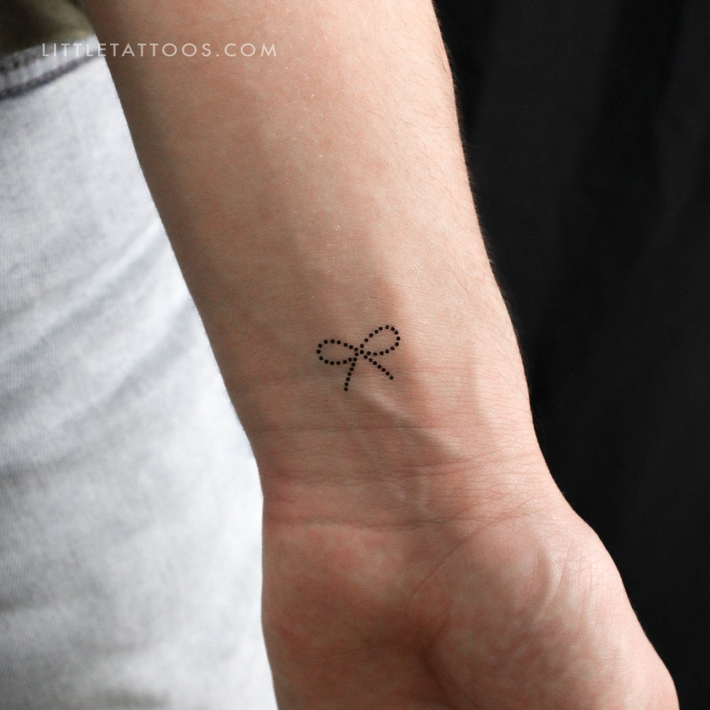 Tatuaje temporal de lazo de puntos - Juego de 3