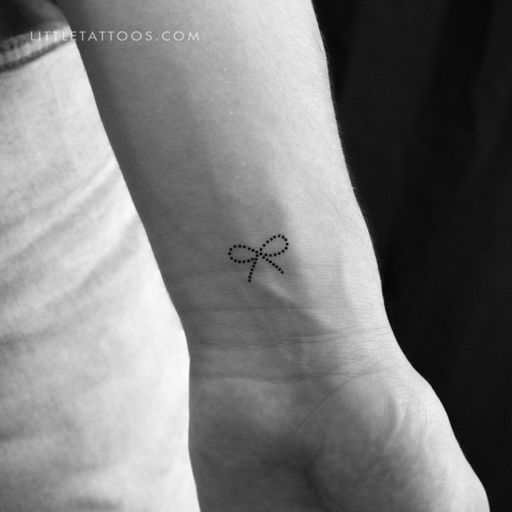 Tatuaje temporal de lazo de puntos - Juego de 3