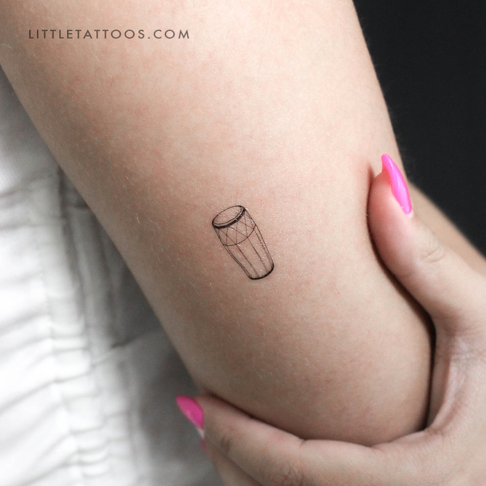 Bongo Drum Temporary Tattoo - Set of 3