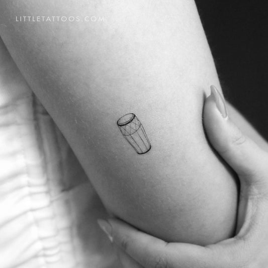 Tatuaje temporal de tambor bongó - Juego de 3