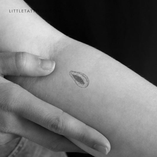 Tatuaje temporal de papaya - Juego de 3