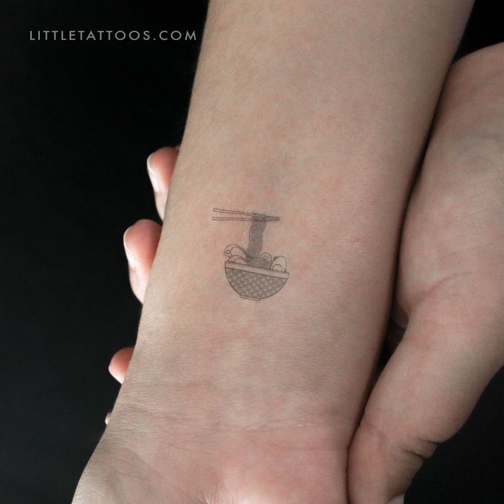 Tatuaje temporal de ramen - Juego de 3