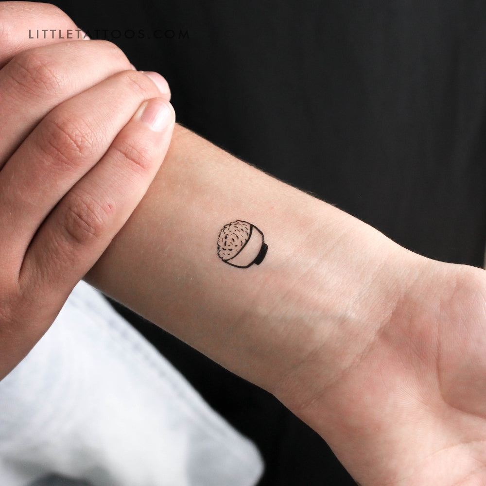 Tatuaje temporal de cuenco de arroz - Juego de 3