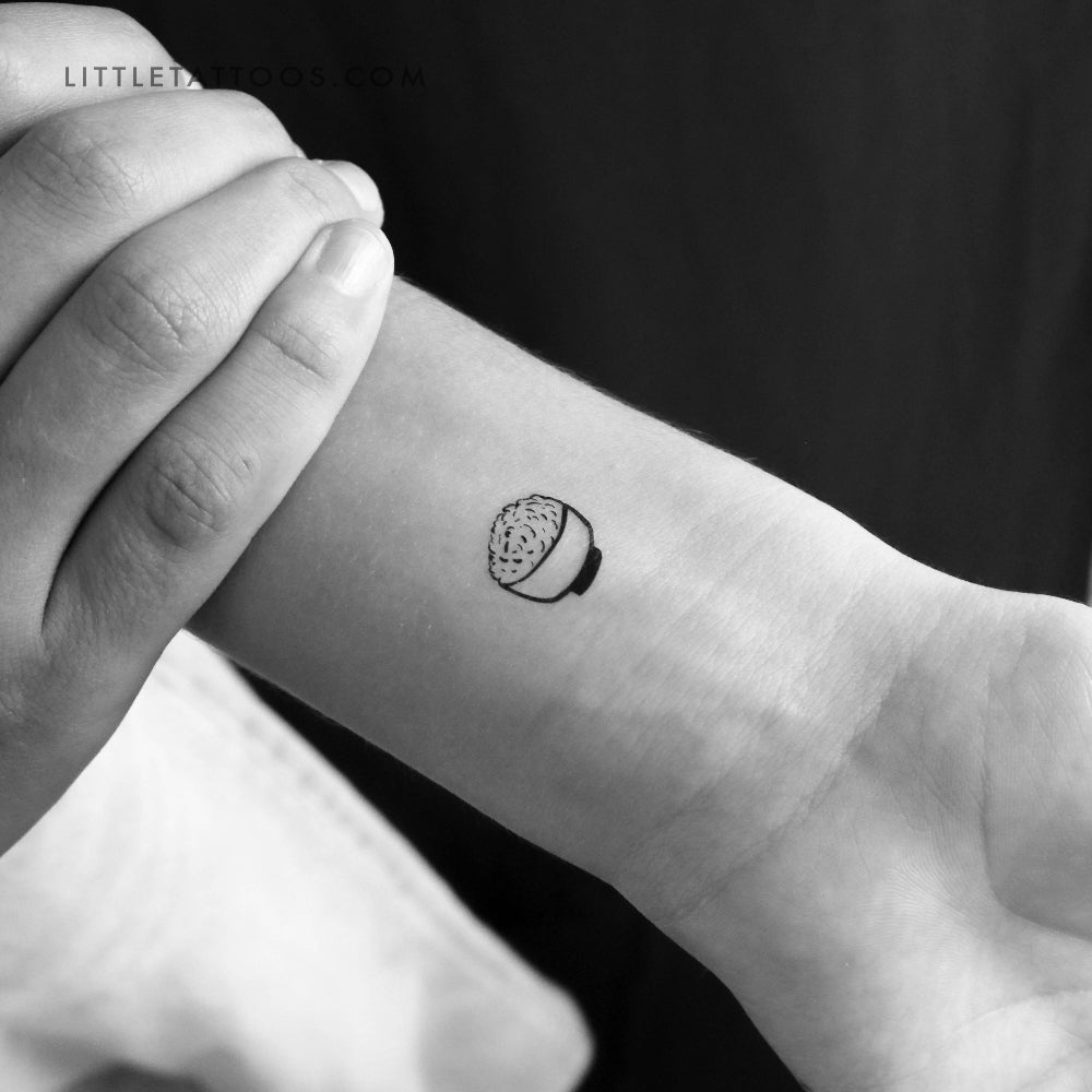 Tatuaje temporal de cuenco de arroz - Juego de 3