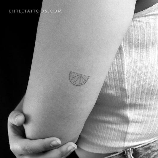 Tatuaje temporal de rodaja de limón (juego de 3)