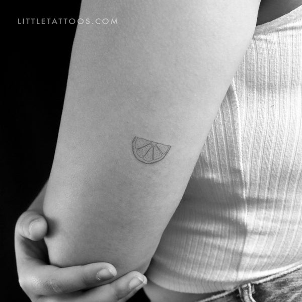 Lemon Slice Temporary Tattoo - Set of 3