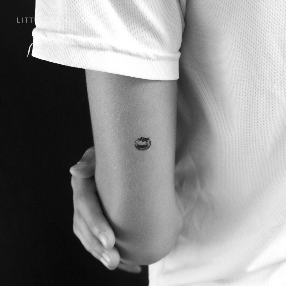 Tatuaje temporal de tomate pequeño - Juego de 3