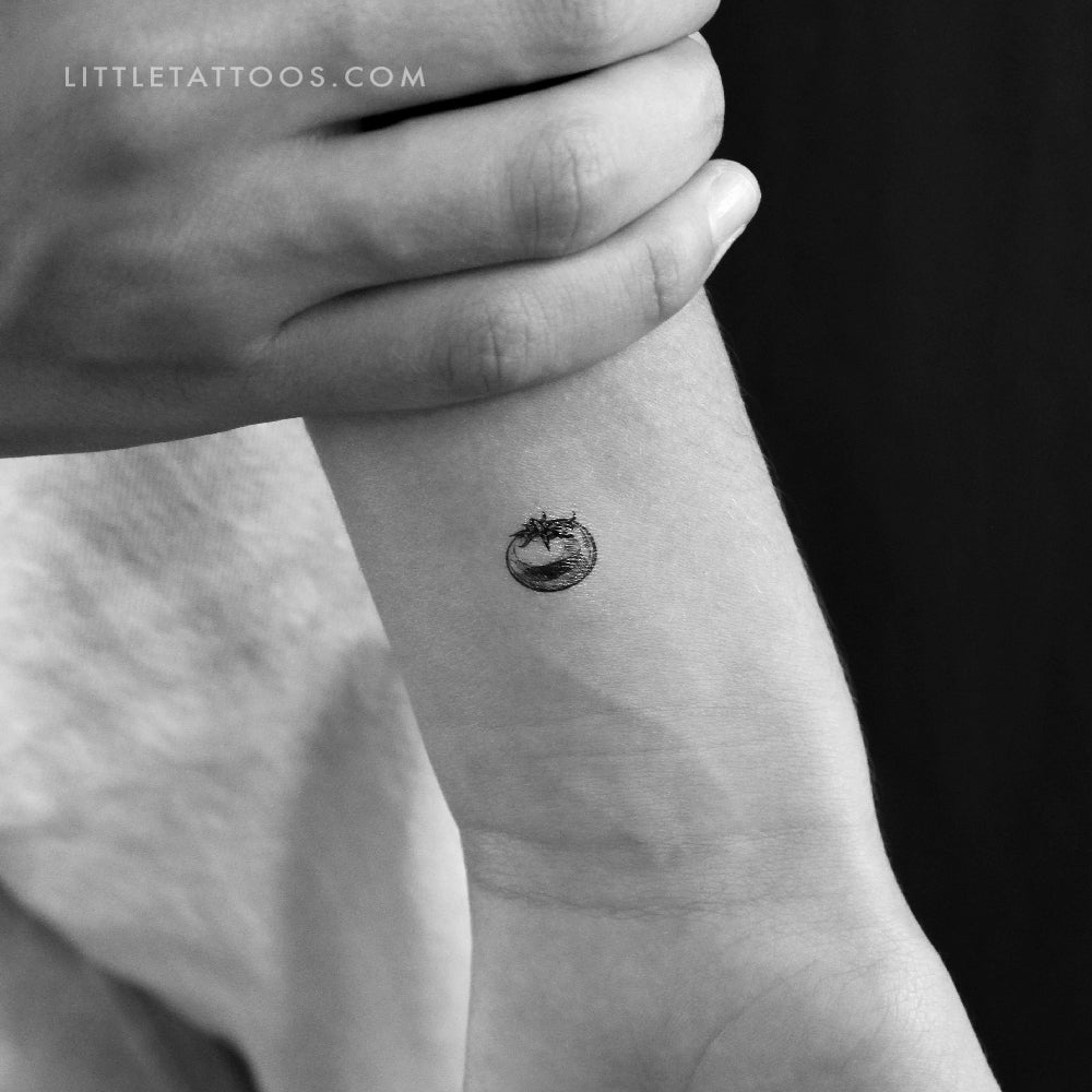 Tatuaje temporal de tomate pequeño - Juego de 3
