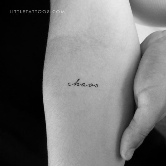 Chaos Temporary Tattoo - Set of 3