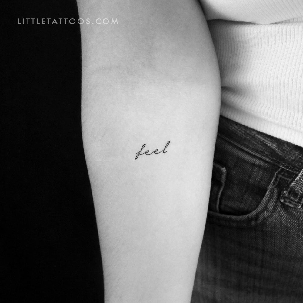 Feel Temporary Tattoo - Set of 3