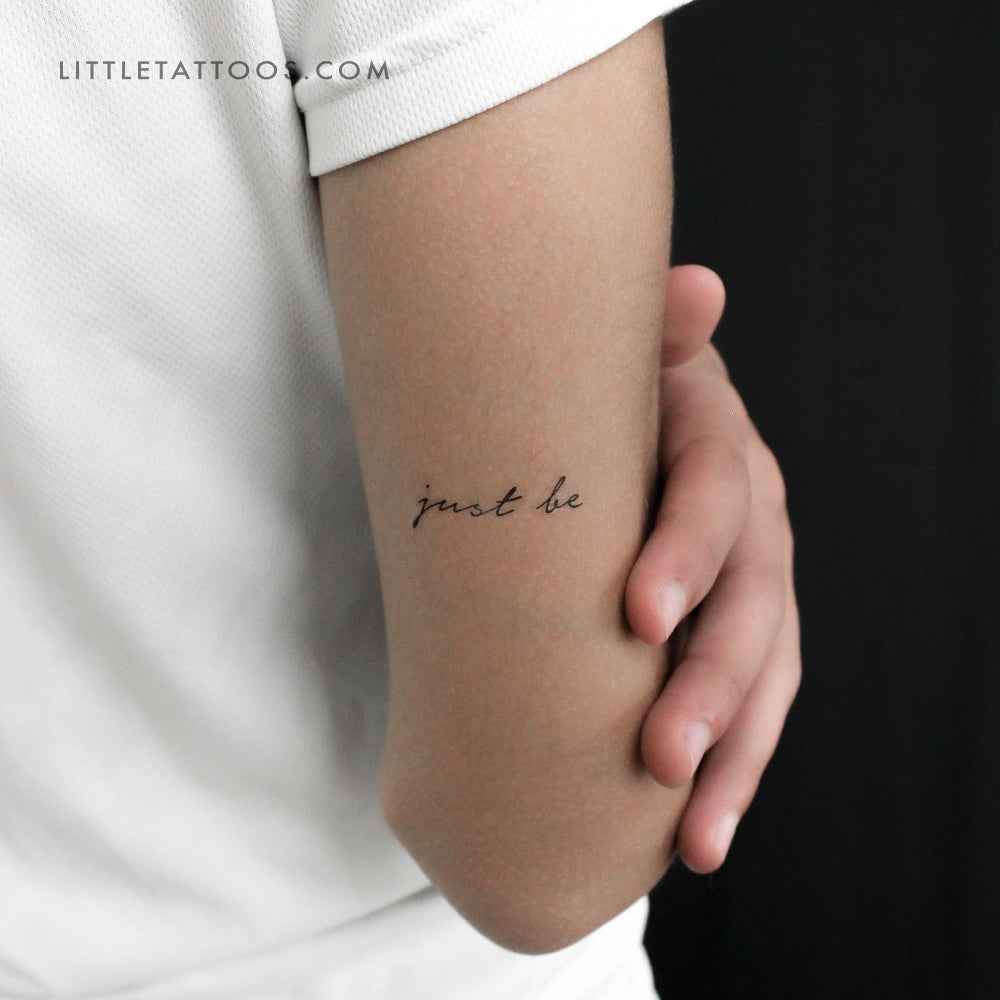 Just Be Temporary Tattoo - Set of 3