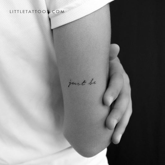 Just Be Temporary Tattoo - Set of 3