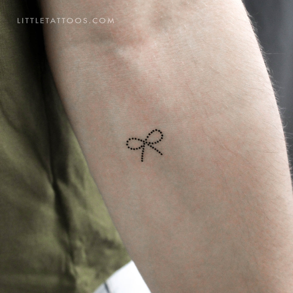 Tatuaje temporal de lazo de puntos - Juego de 3