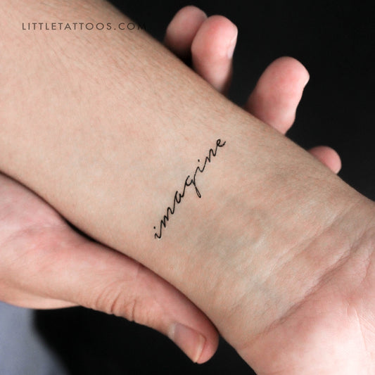 Tatuaje temporal "Imagine" - Juego de 3