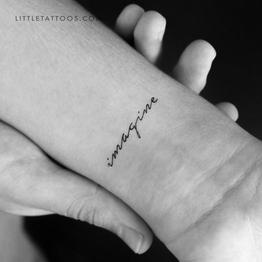 Tatuaje temporal "Imagine" - Juego de 3