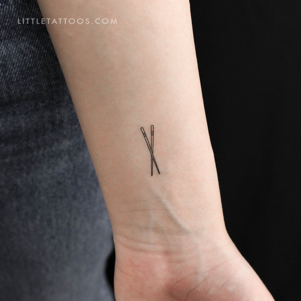 Tatuaje temporal de palillos chinos - Juego de 3