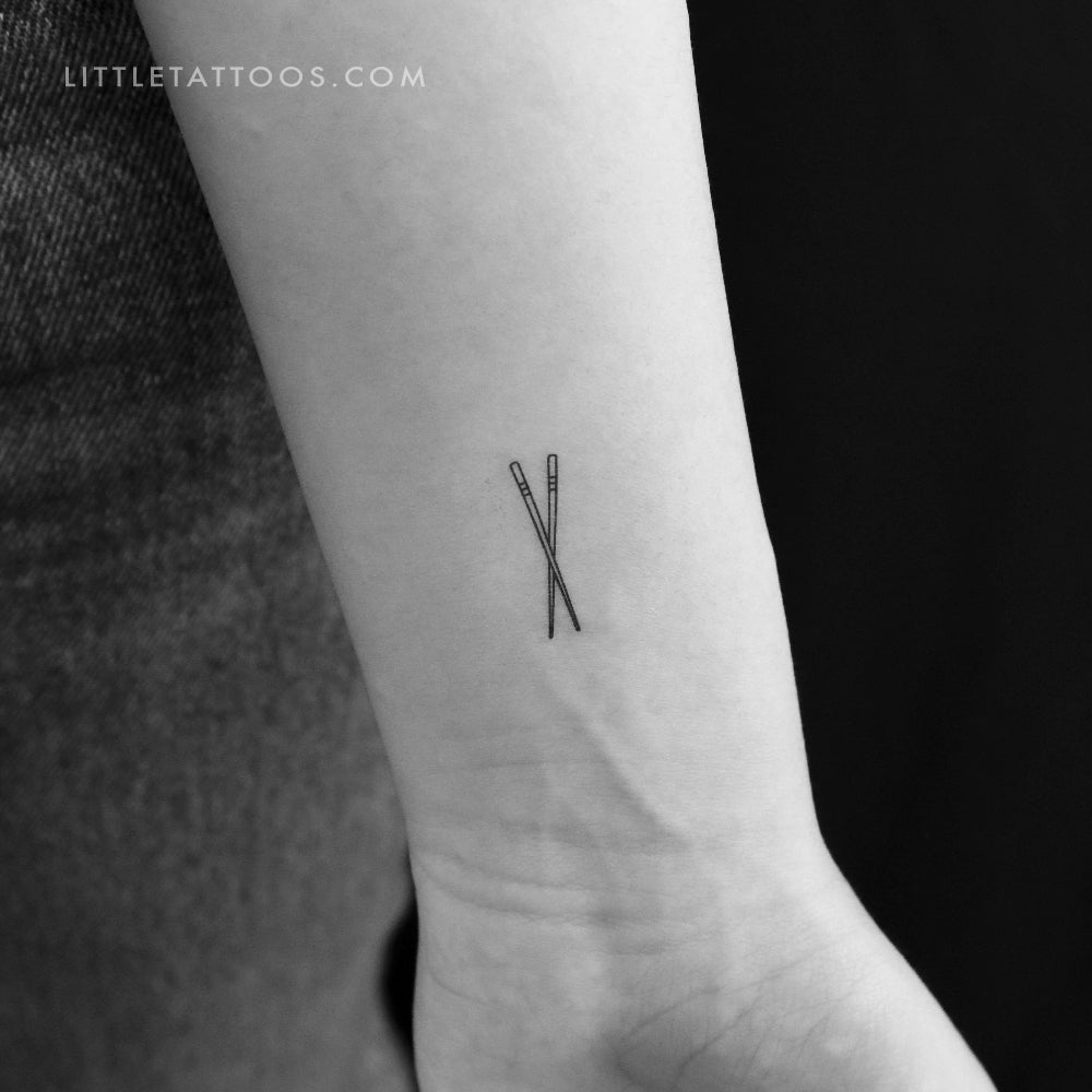 Tatuaje temporal de palillos chinos - Juego de 3