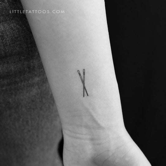 Tatuaje temporal de palillos chinos - Juego de 3