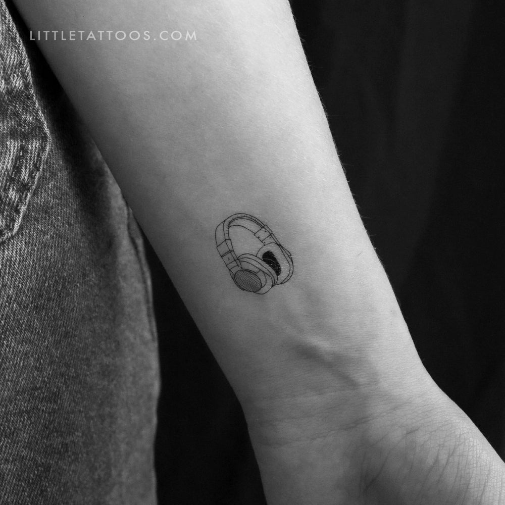 Tatuaje temporal de auriculares - Juego de 3
