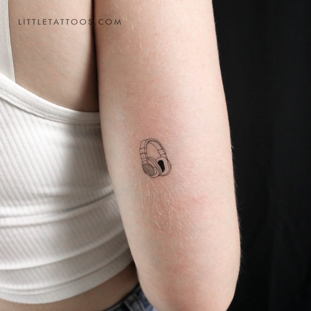 Tatuaje temporal de auriculares - Juego de 3