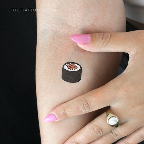 Ikura Maki Temporary Tattoo - Set of 3