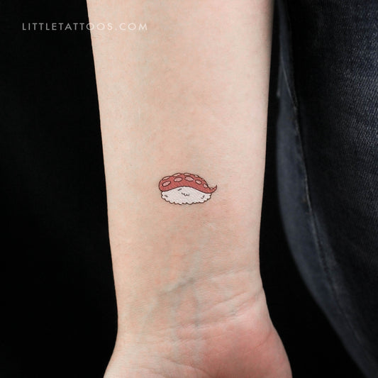 Tatuaje temporal de pulpo nigiri - Juego de 3