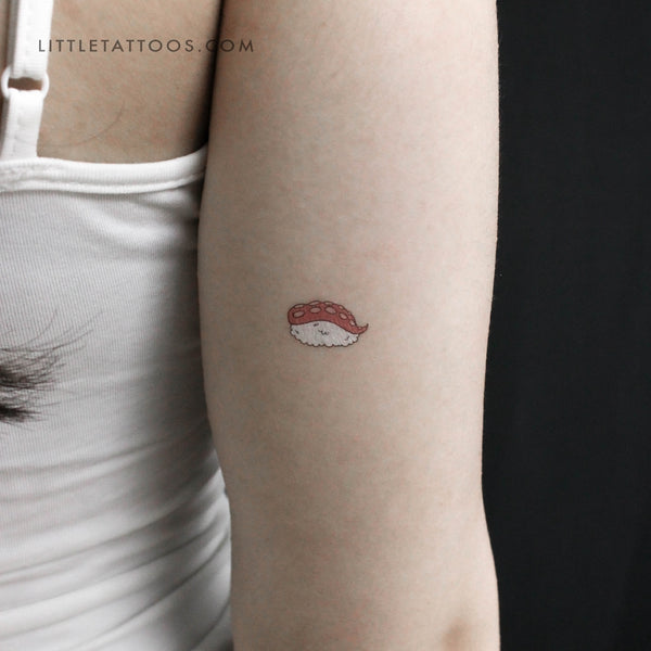 Octopus Nigiri Temporary Tattoo - Set of 3