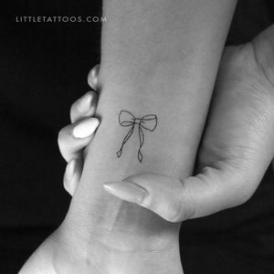 Bow Temporary Tattoo - Set of 3