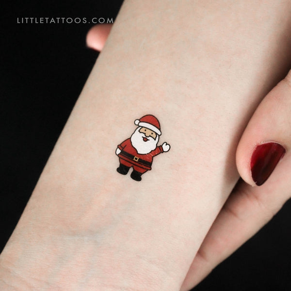 Father Christmas Temporary Tattoo - Set of 3