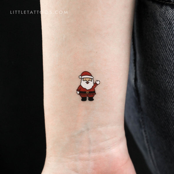 Father Christmas Temporary Tattoo - Set of 3