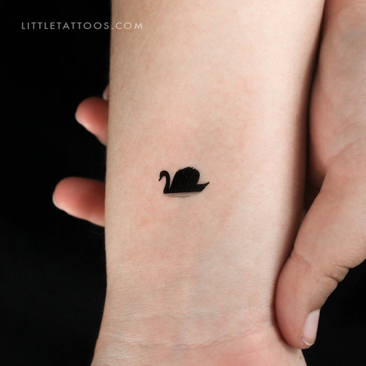Tatuaje temporal de cisne - Juego de 3