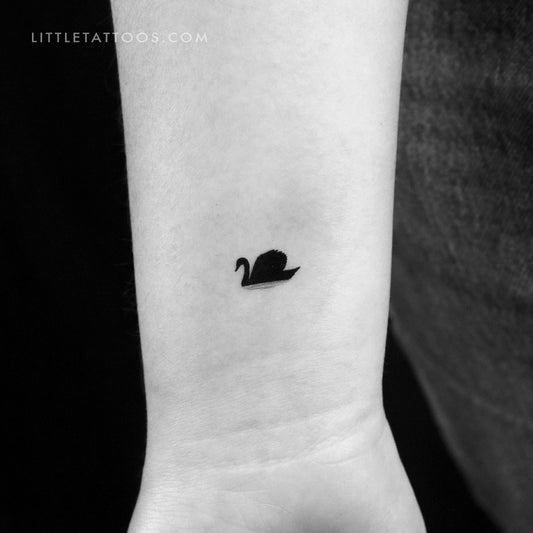 Tatuaje temporal de cisne - Juego de 3