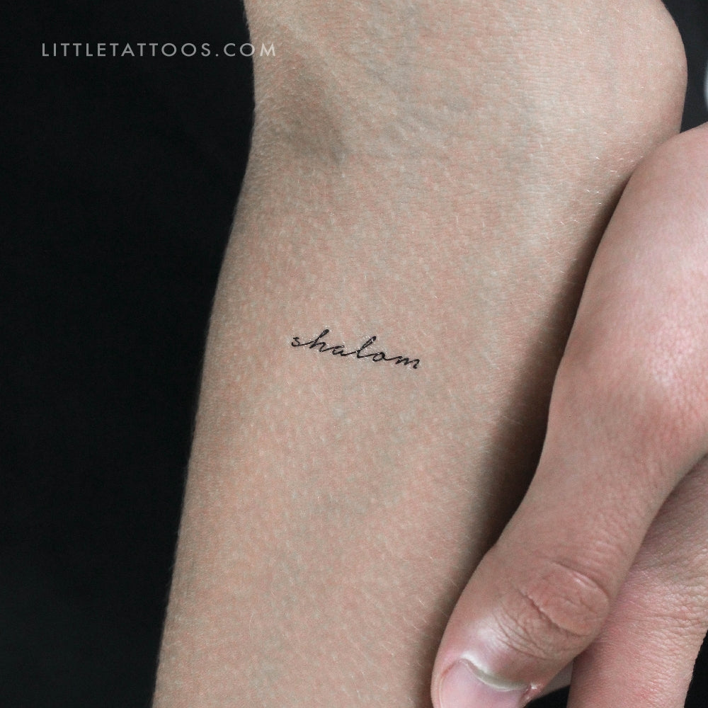 Shalom Temporary Tattoo - Set of 3