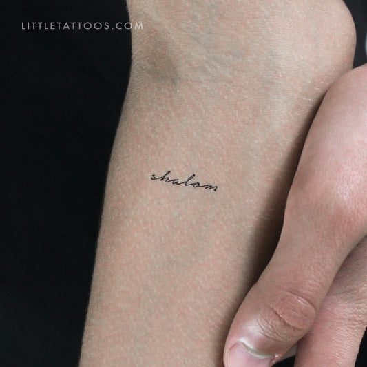Shalom Temporary Tattoo - Set of 3